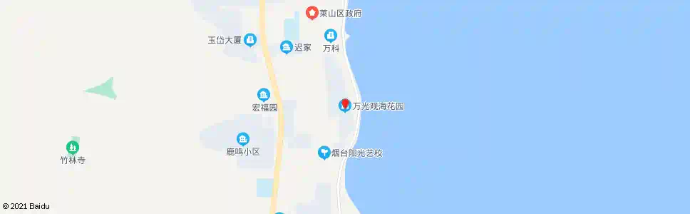 烟台万光观海花园(迟家)_公交站地图_烟台公交_妙搜公交查询2025