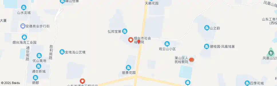 烟台烟台老年福利中心_公交站地图_烟台公交_妙搜公交查询2025