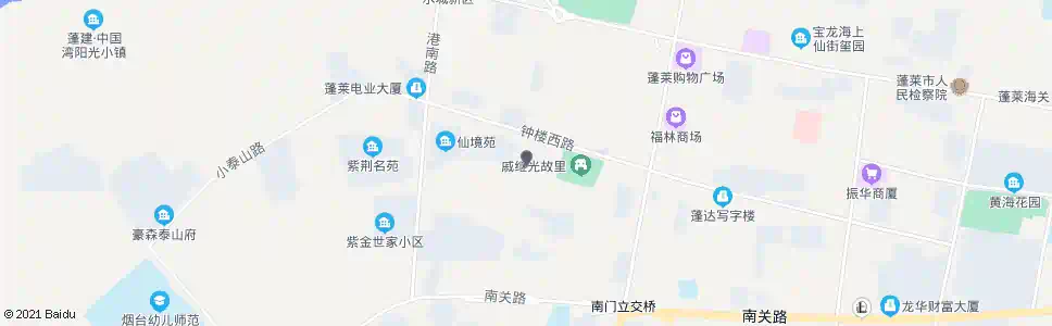 烟台紫荆山办事处_公交站地图_烟台公交_妙搜公交查询2025