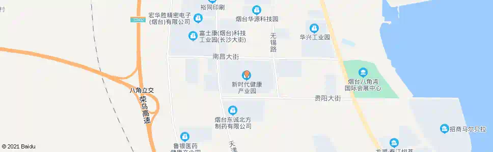 烟台新时代健康产业_公交站地图_烟台公交_妙搜公交查询2025