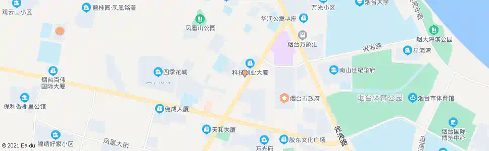 烟台中国农业银行莱山支行_公交站地图_烟台公交_妙搜公交查询2025