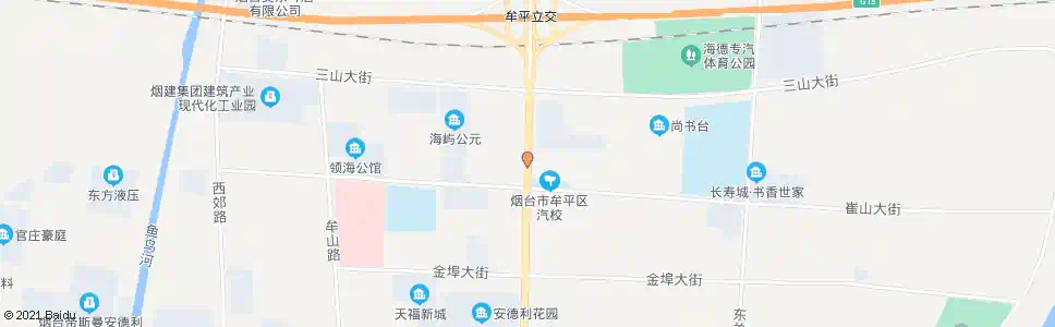 烟台海屿公元(胜达汽校)_公交站地图_烟台公交_妙搜公交查询2025