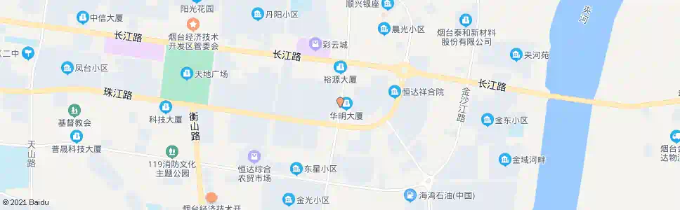烟台开发区中信银行_公交站地图_烟台公交_妙搜公交查询2025