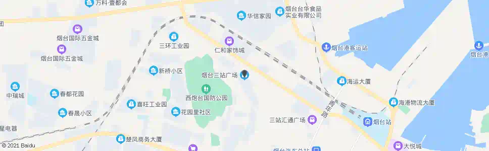 烟台烟台三站金桥广场_公交站地图_烟台公交_妙搜公交查询2025