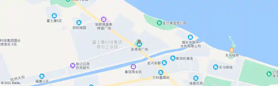 烟台富士康东门(金桥澎湖湾)_公交站地图_烟台公交_妙搜公交查询2025