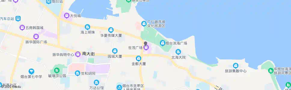 烟台世贸百货(解放路)_公交站地图_烟台公交_妙搜公交查询2025