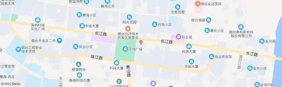 烟台天马中心广场_公交站地图_烟台公交_妙搜公交查询2025