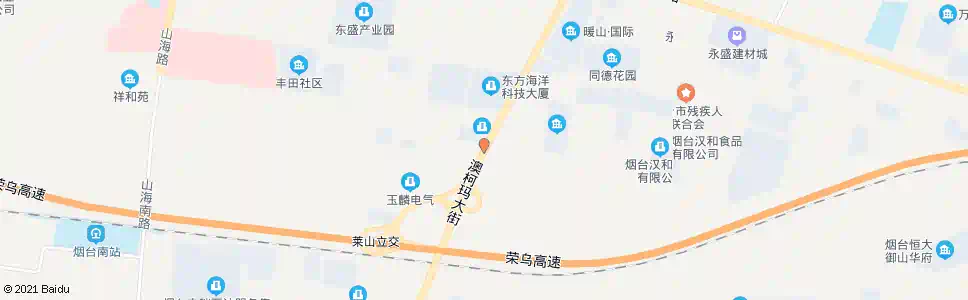 烟台黄海街道岱山工业园_公交站地图_烟台公交_妙搜公交查询2025