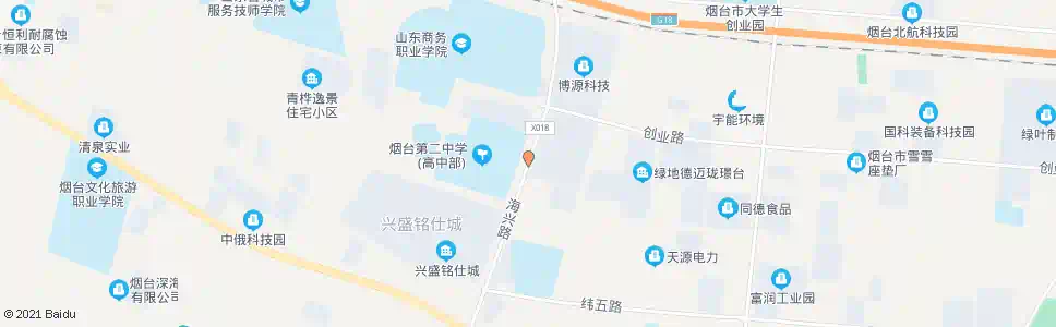 烟台烟台二中_公交站地图_烟台公交_妙搜公交查询2025