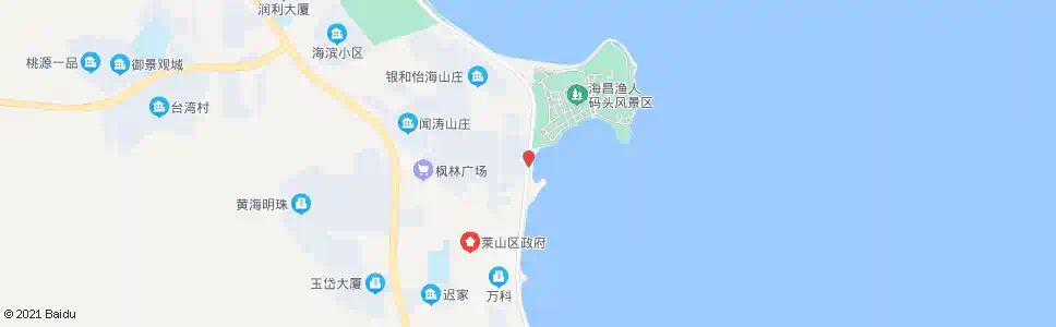 烟台第二海水浴场南站_公交站地图_烟台公交_妙搜公交查询2025