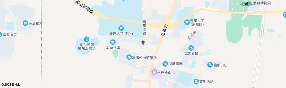 烟台烟台旅游学校(阳光上城南区)_公交站地图_烟台公交_妙搜公交查询2025