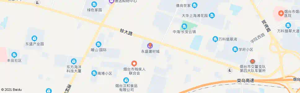 烟台允恒食品(永盛建材城)_公交站地图_烟台公交_妙搜公交查询2025