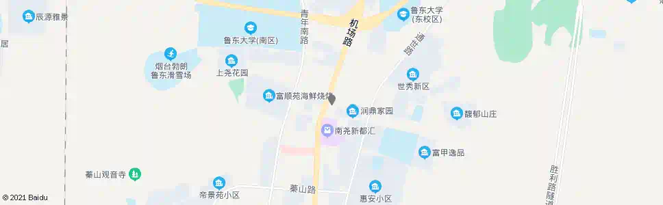 烟台南尧富顺苑小区烟台富顺医院_公交站地图_烟台公交_妙搜公交查询2025