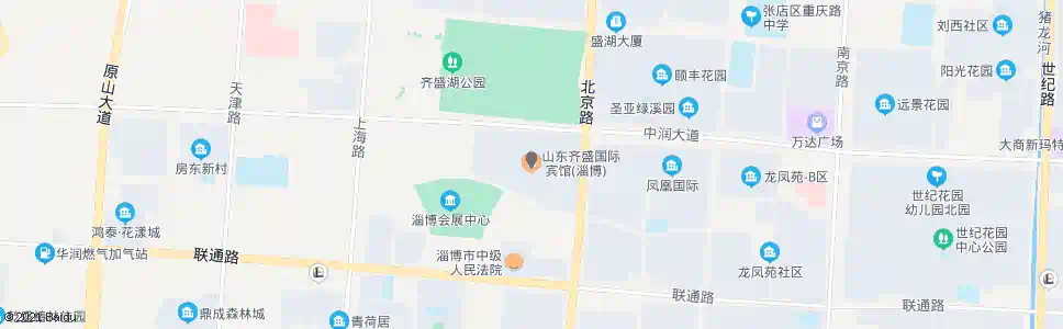淄博齐盛国际宾馆_公交站地图_淄博公交_妙搜公交查询2025