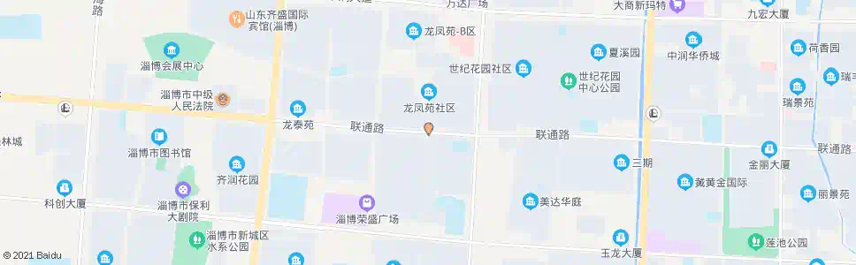 淄博龙凤苑南门_公交站地图_淄博公交_妙搜公交查询2025