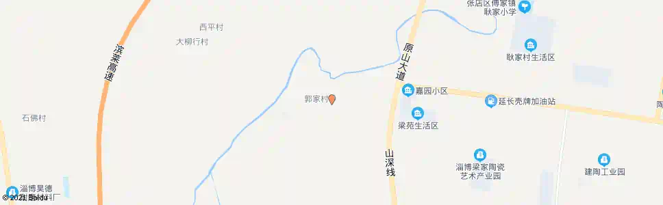 淄博郭家_公交站地图_淄博公交_妙搜公交查询2025