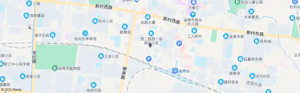 淄博兴学街_公交站地图_淄博公交_妙搜公交查询2025