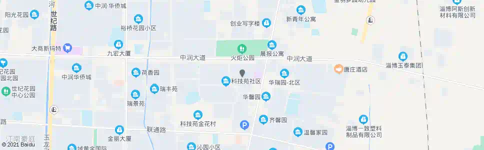 淄博紫荆园_公交站地图_淄博公交_妙搜公交查询2025