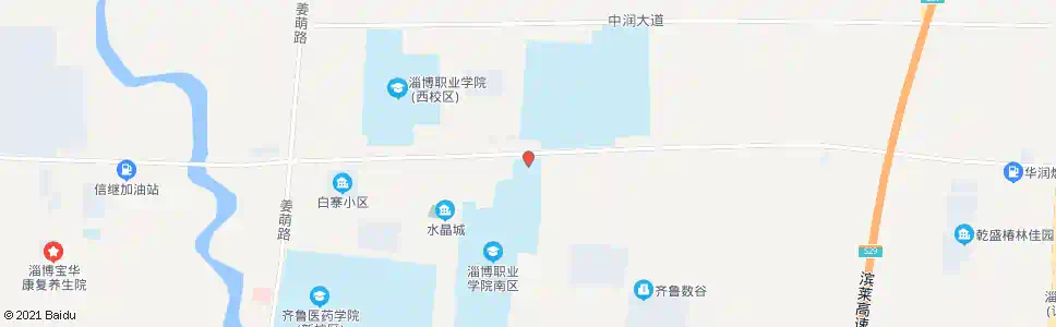 淄博科技职业学院_公交站地图_淄博公交_妙搜公交查询2025