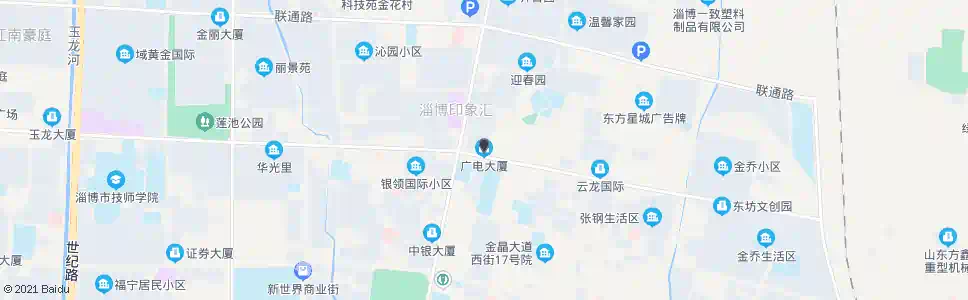 淄博广电大厦_公交站地图_淄博公交_妙搜公交查询2025