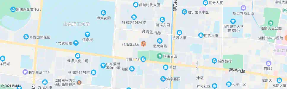 淄博区政府_公交站地图_淄博公交_妙搜公交查询2025
