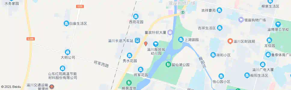 淄博淄川服装城客运站_公交站地图_淄博公交_妙搜公交查询2025