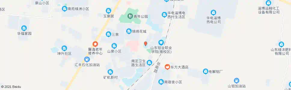 淄博山铝体育馆_公交站地图_淄博公交_妙搜公交查询2025