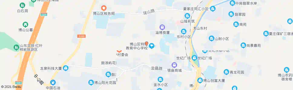 淄博淄川一中_公交站地图_淄博公交_妙搜公交查询2025