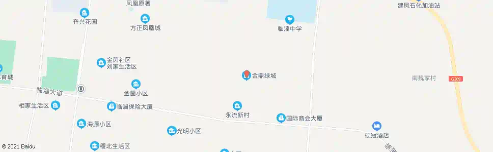 淄博金景绿城_公交站地图_淄博公交_妙搜公交查询2025