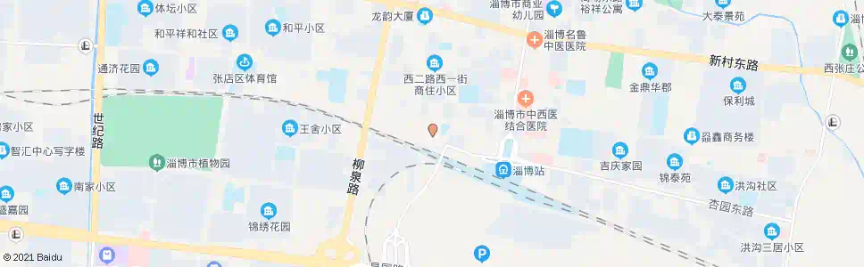 淄博杏园路西二路路口_公交站地图_淄博公交_妙搜公交查询2025