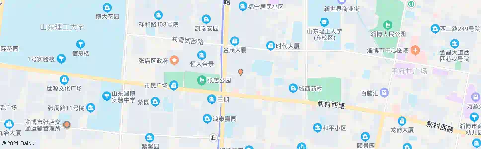 淄博商场西路世纪路口_公交站地图_淄博公交_妙搜公交查询2025