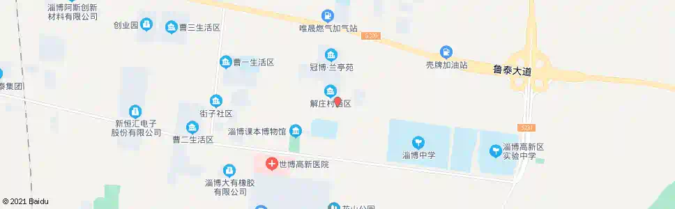 淄博解庄_公交站地图_淄博公交_妙搜公交查询2025
