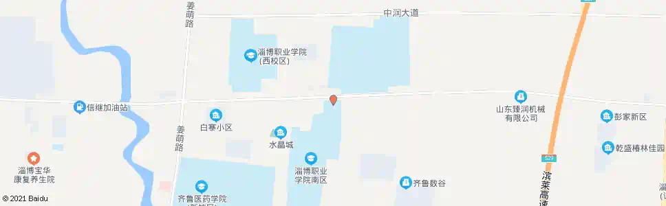 淄博淄博职业学院_公交站地图_淄博公交_妙搜公交查询2025