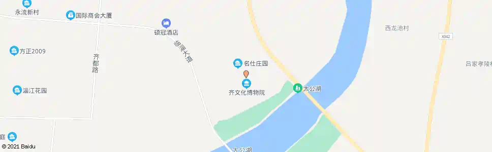 淄博名仕庄园_公交站地图_淄博公交_妙搜公交查询2025