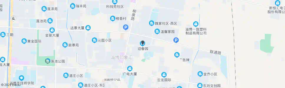淄博迎春园_公交站地图_淄博公交_妙搜公交查询2025