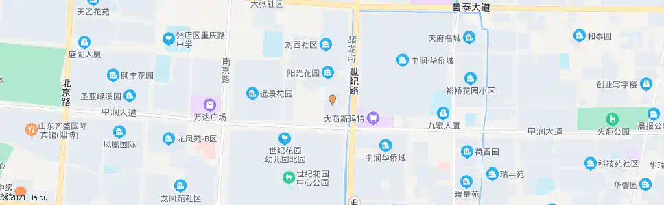 淄博泰和苑小区_公交站地图_淄博公交_妙搜公交查询2025