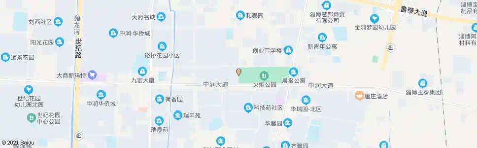 淄博淄博创业中心_公交站地图_淄博公交_妙搜公交查询2025