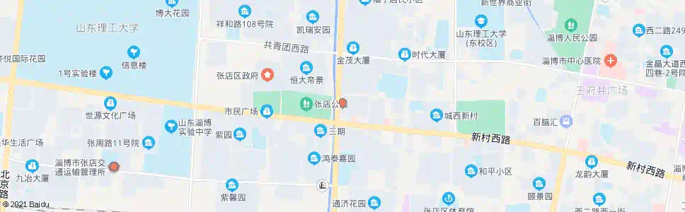 淄博淄博口腔医院_公交站地图_淄博公交_妙搜公交查询2025