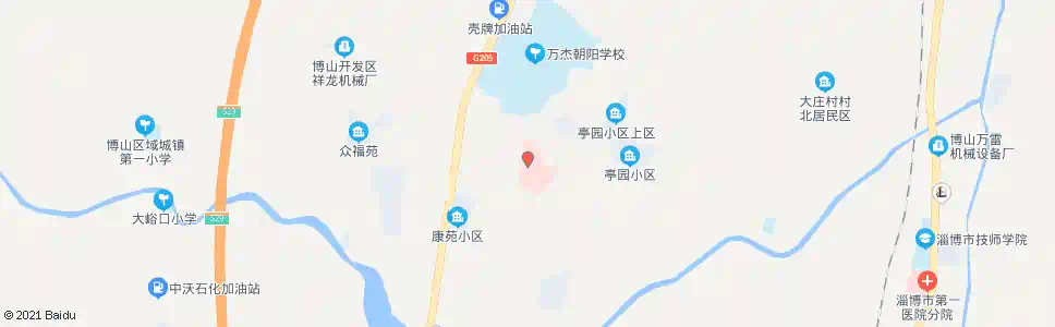 淄博万杰医院_公交站地图_淄博公交_妙搜公交查询2025