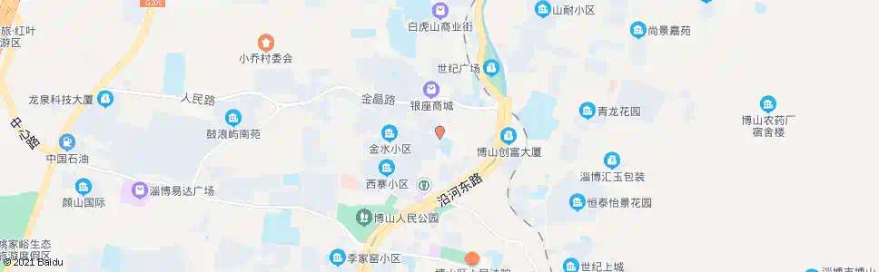 淄博西冶街_公交站地图_淄博公交_妙搜公交查询2025