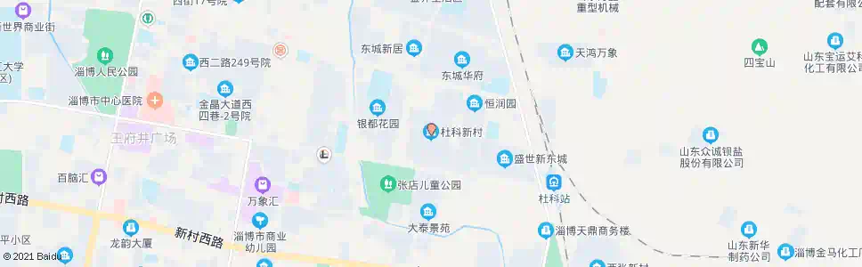 淄博杜科新村_公交站地图_淄博公交_妙搜公交查询2025