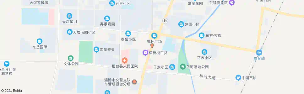 淄博信誉楼_公交站地图_淄博公交_妙搜公交查询2025