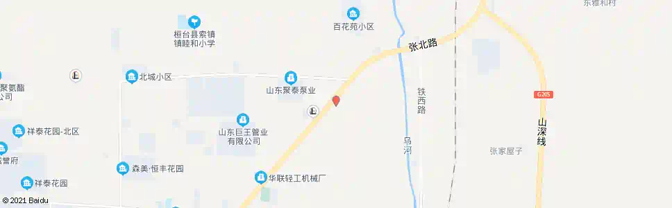 淄博华晨工业园_公交站地图_淄博公交_妙搜公交查询2025