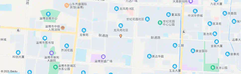 淄博龙凤苑小区南门_公交站地图_淄博公交_妙搜公交查询2025