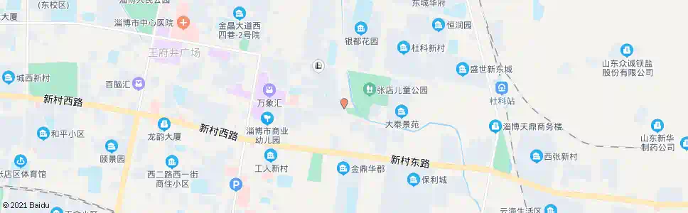 淄博东二路商场路路口_公交站地图_淄博公交_妙搜公交查询2025