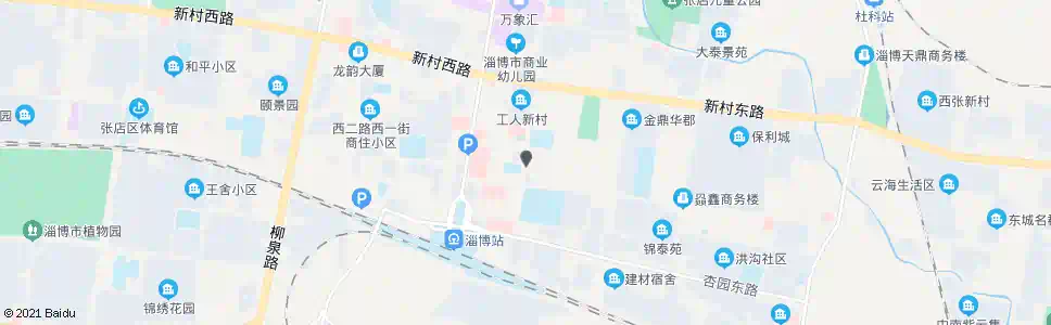 淄博淄博五中_公交站地图_淄博公交_妙搜公交查询2025
