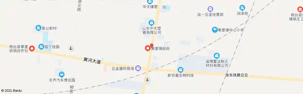 淄博果里镇政府_公交站地图_淄博公交_妙搜公交查询2025