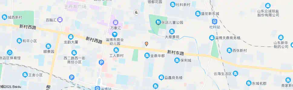 淄博东二路新村路路口_公交站地图_淄博公交_妙搜公交查询2025