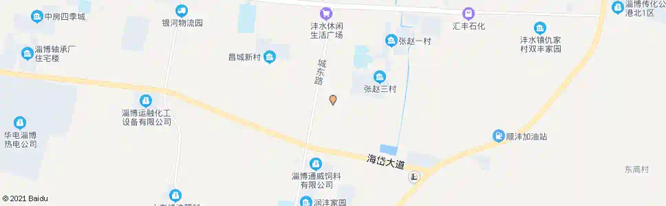 淄博城东村_公交站地图_淄博公交_妙搜公交查询2025