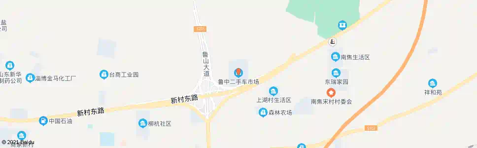 淄博二手车市场_公交站地图_淄博公交_妙搜公交查询2025